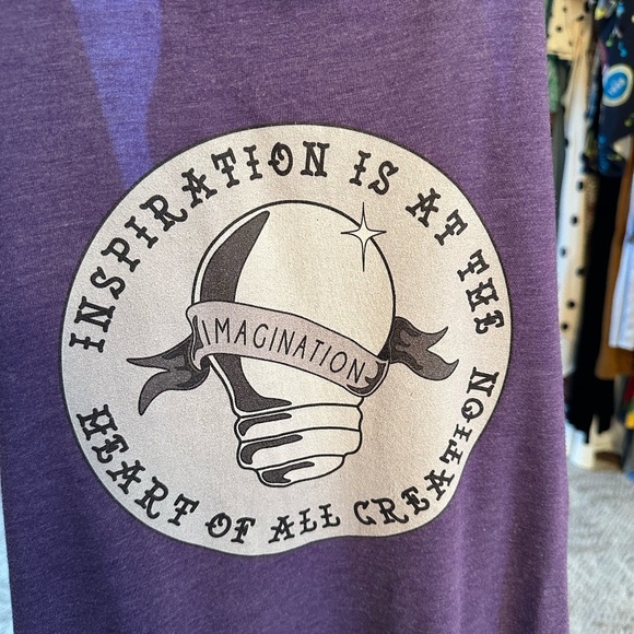 Disneys Purple Figment Tank Top Size Small - Picture 2 of 8